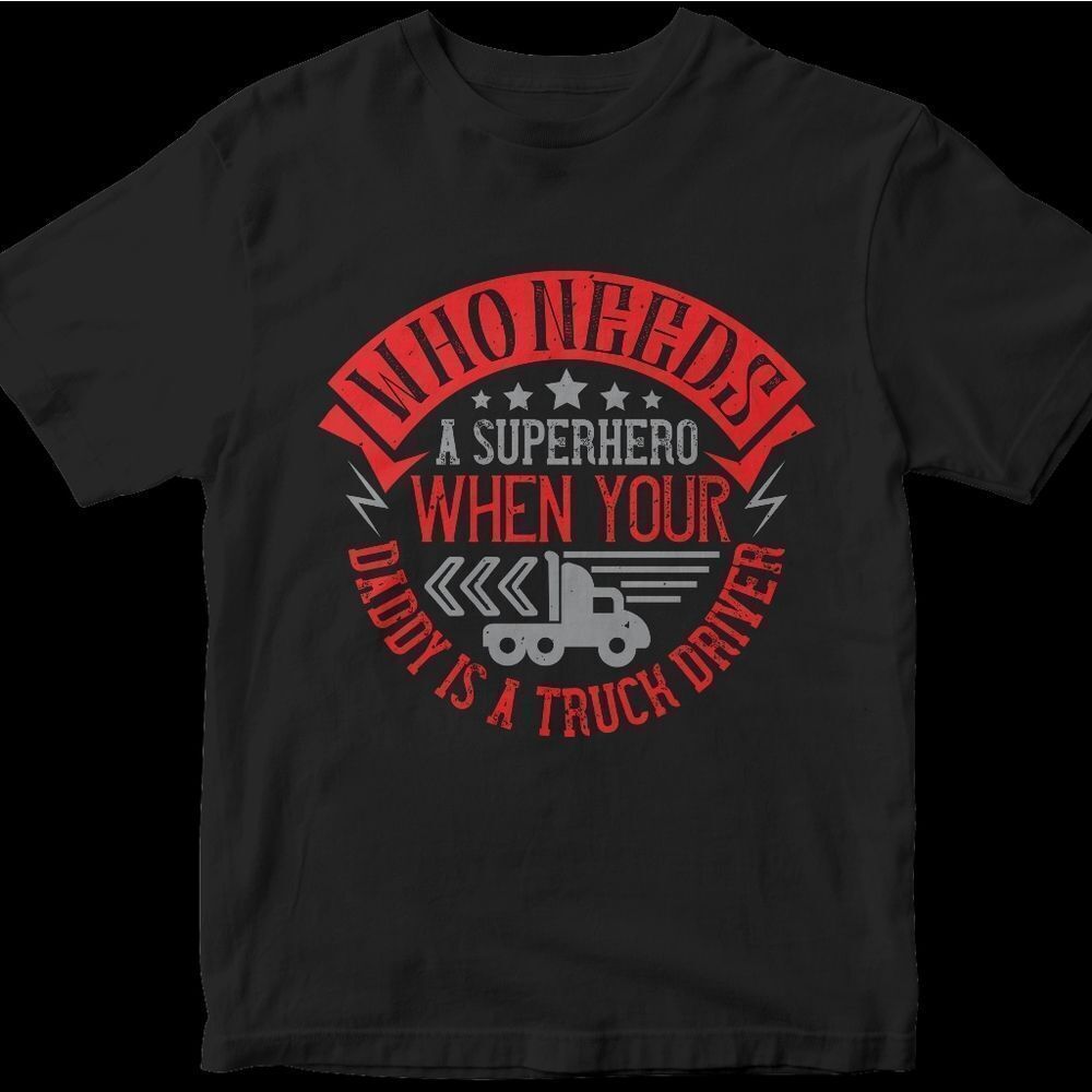 New Funny Truck Driver Apparel Gear Attire Short Sleeve Casual Work Shirt TShirt